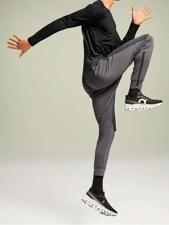 On Running Men’s Running Pants in Eclipse/Lead Size Medium Vented Track Pant - Picture 1 of 16